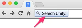 Search Unity in Address Bar