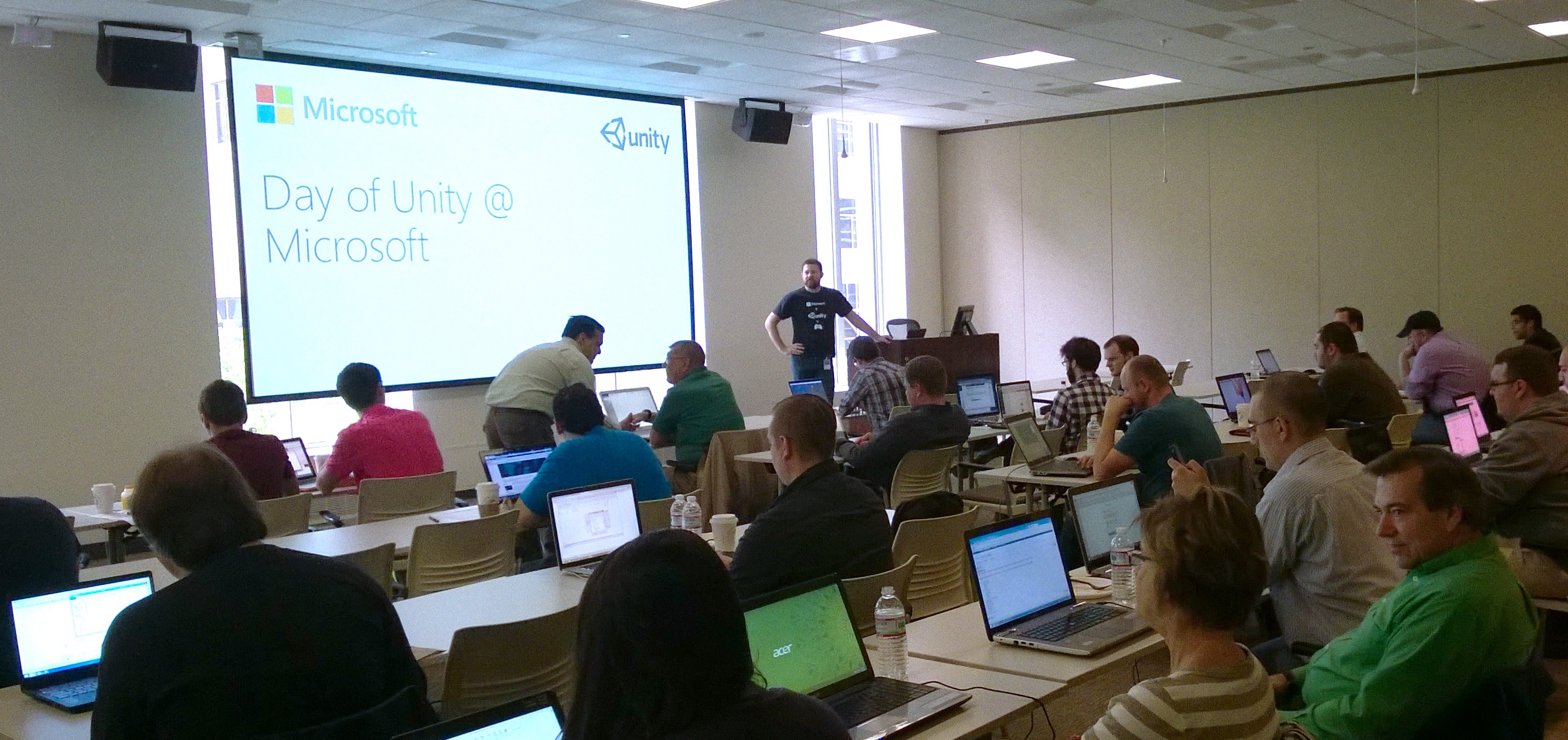 photo of microsoft unity workshop